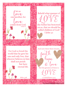 Scripture Valentines Cards - The Fervent Mama